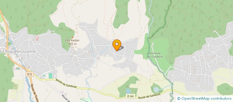 localisation de l'entreprise BATIROC  ROQUEBRUSSANNE LA