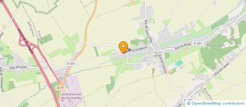 localisation de l'entreprise BATIROMA  ECQUES