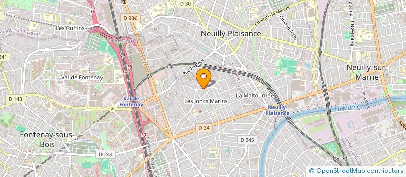 localisation de l'entreprise BATIROP SARL à LE PERREUX-SUR-MARNE