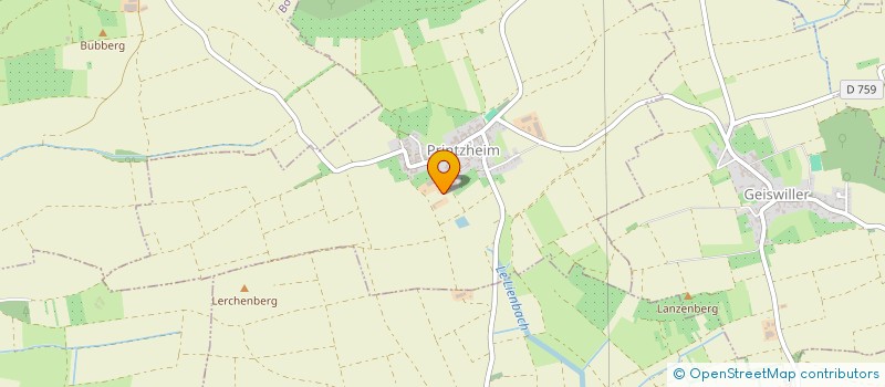 localisation de l'entreprise BATIROSE  PRINTZHEIM