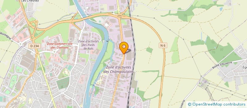 localisation de l'entreprise BATIROX à AUXERRE