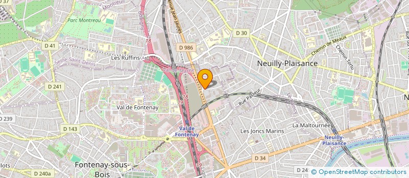 localisation de l'entreprise BATIS à FONTENAY-SOUS-BOIS