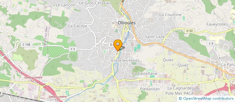 localisation de l'entreprise BATIS 83 à OLLIOULES