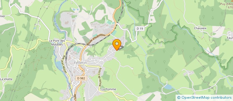 localisation de l'entreprise BATIS ET SAVOIR FAIRE EN LIMOUSIN à FELLETIN