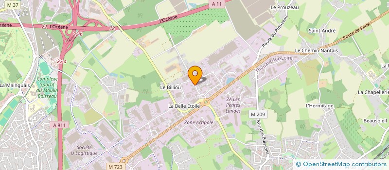 localisation de l'entreprise BATIS'EXPERT à CARQUEFOU