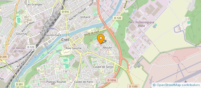 localisation de l'entreprise BATIS - PARIS à VERNEUIL-EN-HALATTE