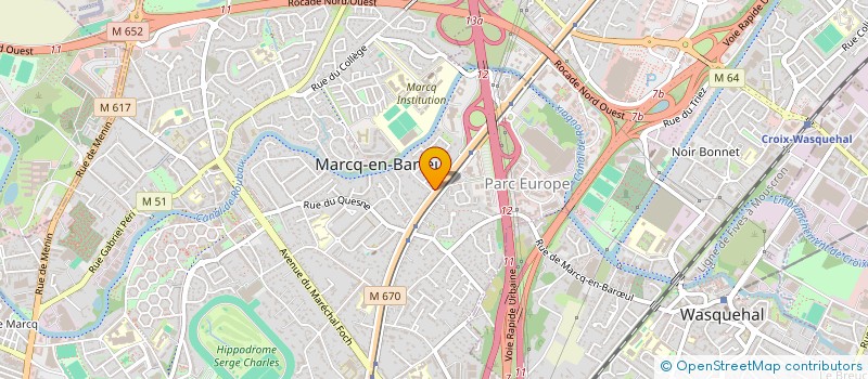localisation de l'entreprise BATISAD à MARCQ-EN-BARŒUL