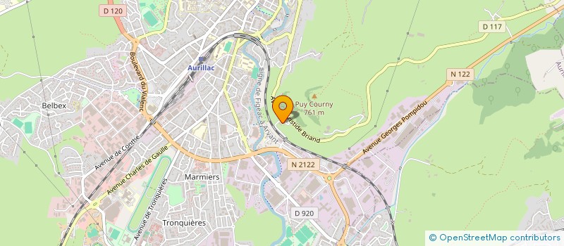 localisation de l'entreprise BATISAP à AURILLAC