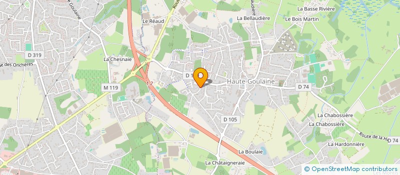localisation de l'entreprise BATISCOP 44 à HAUTE-GOULAINE