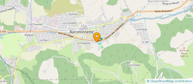 localisation de l'entreprise BATISEB à BARCELONNETTE