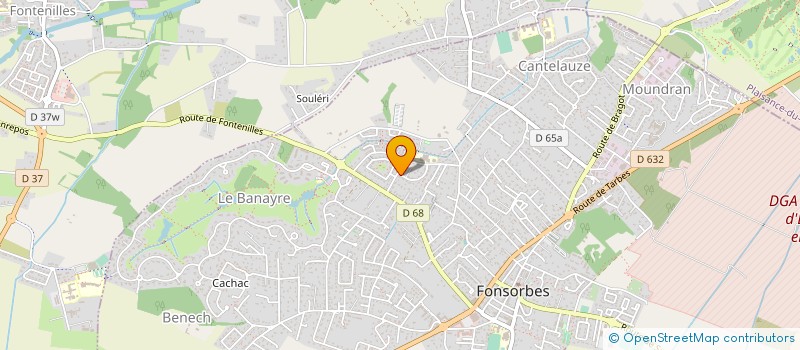 localisation de l'entreprise BATISERVICE 31 à FONSORBES
