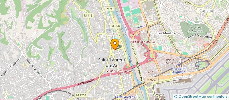 localisation de l'entreprise BATISERVICE à SAINT-LAURENT-DU-VAR