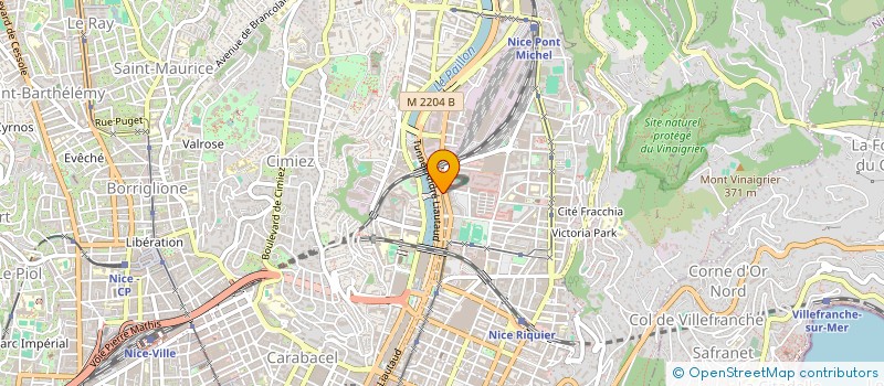 localisation de l'entreprise BATISERVICE à NICE