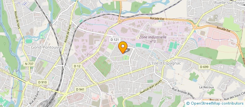 localisation de l'entreprise BATISERVICES 16 à SAINT-SATURNIN