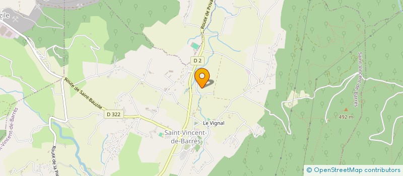 localisation de l'entreprise BATISERVICES à SAINT-VINCENT-DE-BARRES