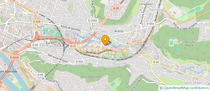 localisation de l'entreprise BATISERVICES à ROUEN