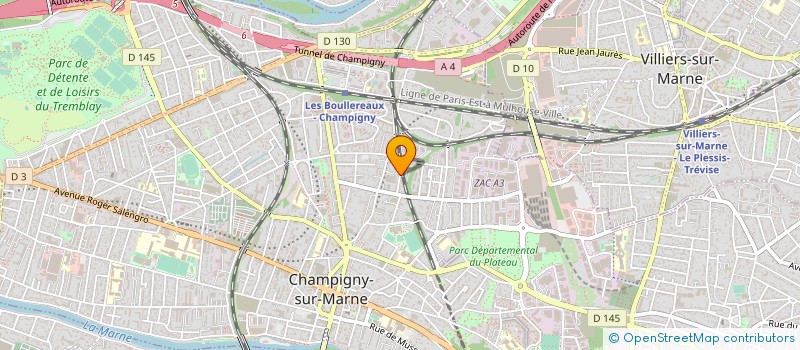 localisation de l'entreprise BATISERVICES à CHAMPIGNY-SUR-MARNE