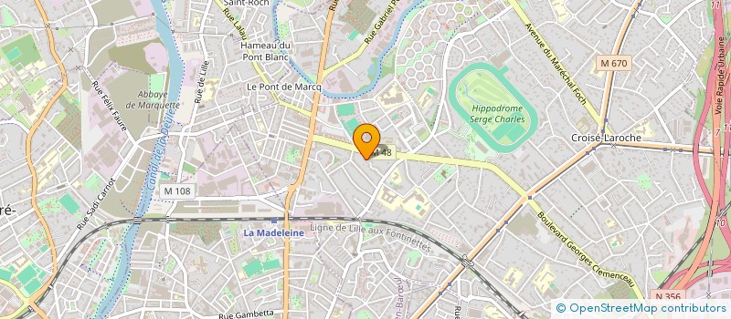 localisation de l'entreprise BATISERVICES - TOITURES à MARCQ-EN-BARŒUL