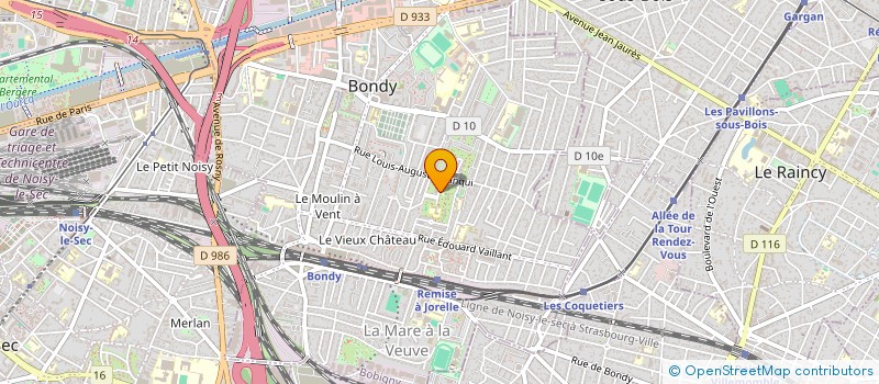 localisation de l'entreprise BATISHELL  BONDY