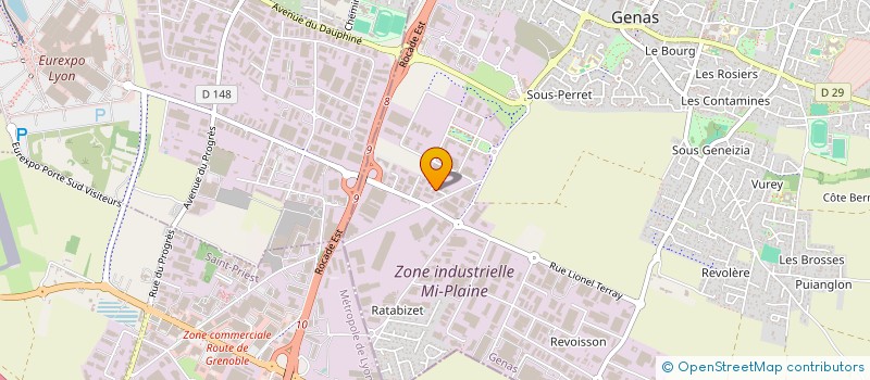 localisation de l'entreprise BATISIM  GENAS