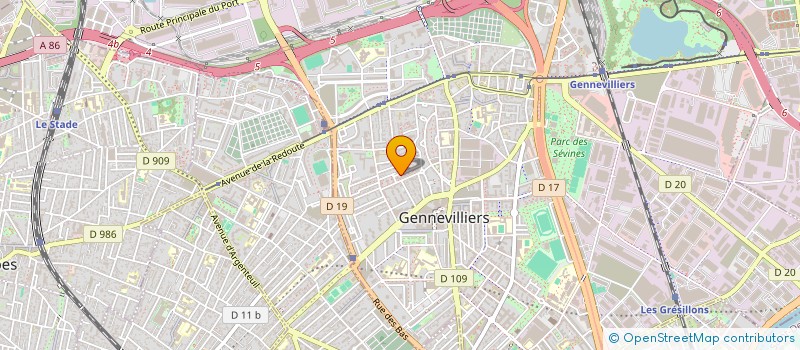 localisation de l'entreprise BATISMA 92 à GENNEVILLIERS