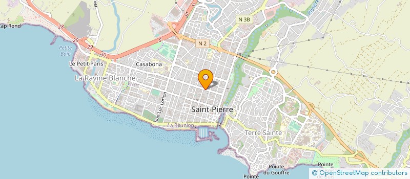 localisation de l'entreprise BATISNACK à SAINT-PIERRE