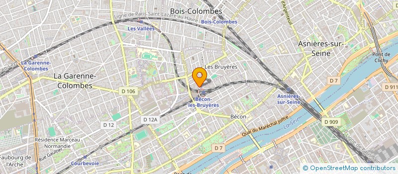 localisation de l'entreprise BATISO  ASNIERES-SUR-SEINE
