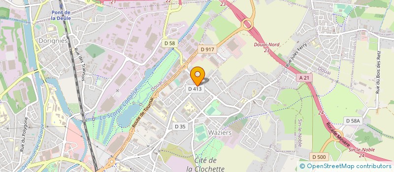 localisation de l'entreprise BATISO à WAZIERS