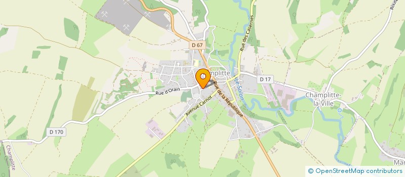 localisation de l'entreprise BATISO  CHAMPLITTE