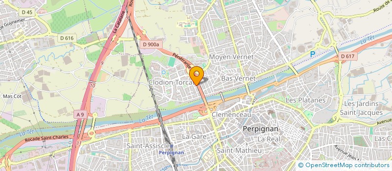 localisation de l'entreprise BATISO SUD  PERPIGNAN