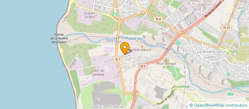 localisation de l'entreprise BATISOL à SAINT-PAUL