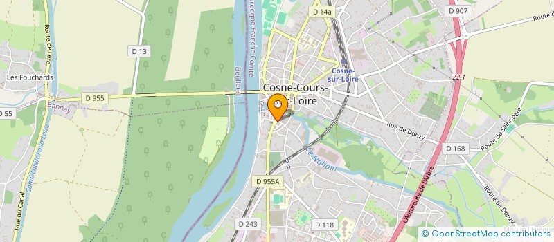 localisation de l'entreprise BATISOL à COSNE-COURS-SUR-LOIRE