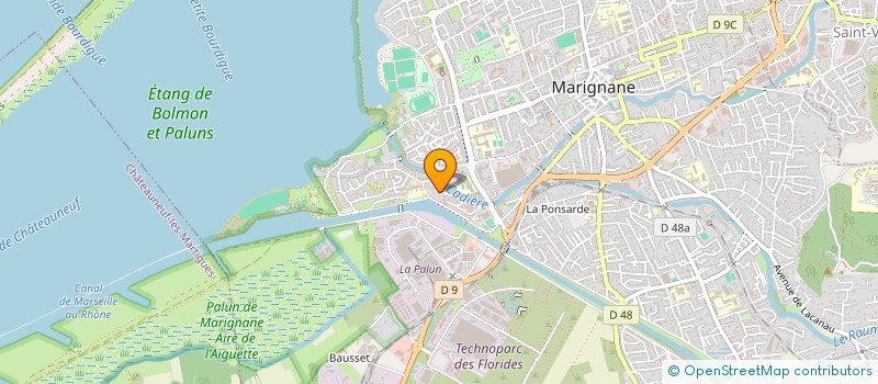 localisation de l'entreprise BATISOL à MARIGNANE