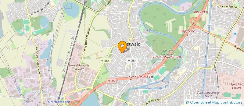 localisation de l'entreprise BATISOLS  OSTWALD