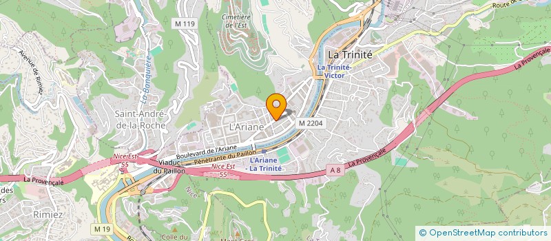 localisation de l'entreprise BATISOLUTIONS à NICE