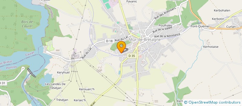 localisation de l'entreprise BATISPACE à GUERLEDAN