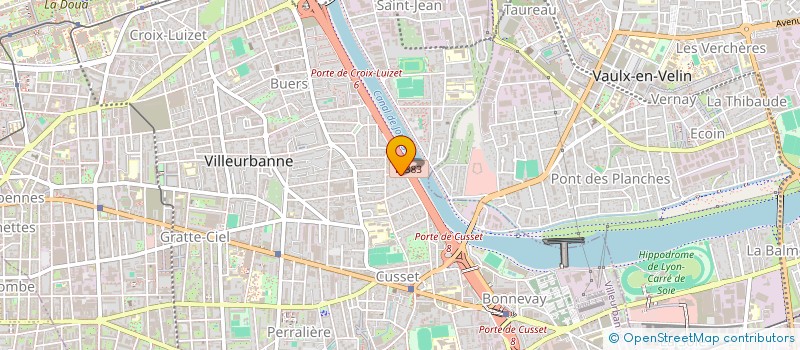 localisation de l'entreprise BATISPACE RENOVATION  VILLEURBANNE