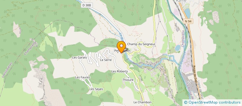 localisation de l'entreprise BATISS à SAINT-CREPIN