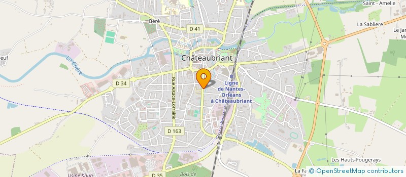 localisation de l'entreprise BATISS'OR à CHATEAUBRIANT