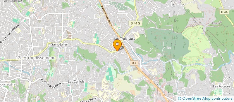 localisation de l'entreprise BATISS'OZA à MARSEILLE 12EME