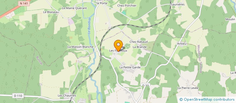 localisation de l'entreprise BATISSE à BUNZAC