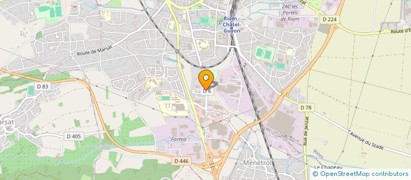 localisation de l'entreprise BATISSE BOREL RIOM COURTAGE  RIOM