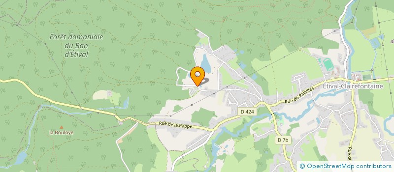 localisation de l'entreprise BATISSE SOLUTION  ETIVAL-CLAIREFONTAINE