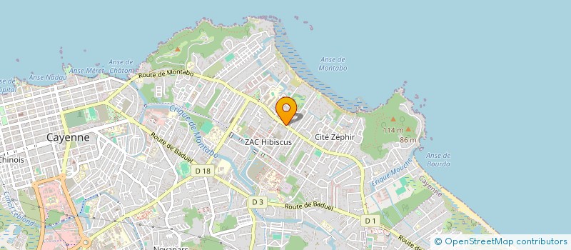 localisation de l'entreprise BATISSE SYSTEMS  CAYENNE