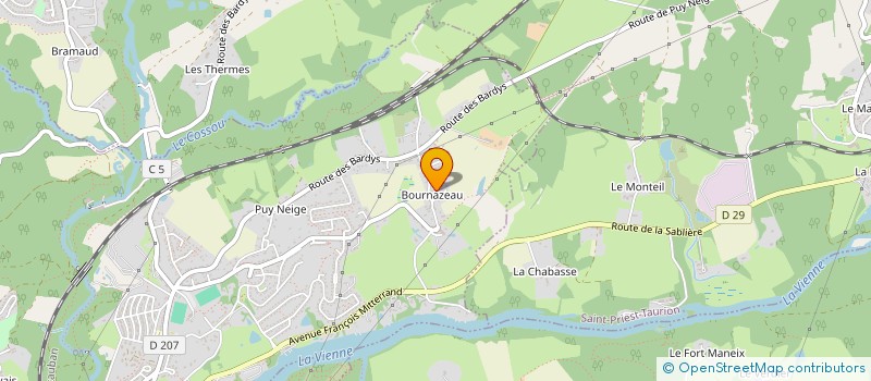 localisation de l'entreprise BATISSES OCCITANES à LE PALAIS SUR VIENNE
