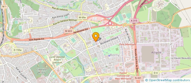 localisation de l'entreprise BATISSEUR AVENIR DE L'EST à METZ