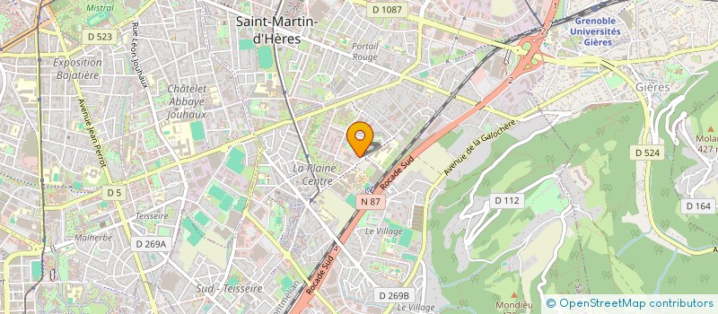 localisation de l'entreprise BATISSEUR DE L'ISERE  GRENOBLE