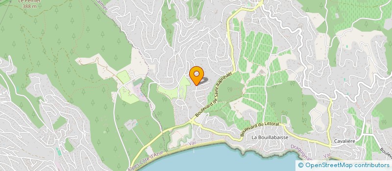 localisation de l'entreprise BATISSEUR DU GOLFE à LA CROIX-VALMER