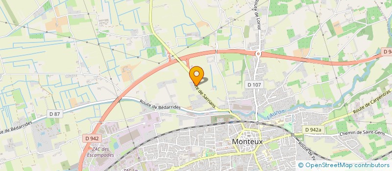 localisation de l'entreprise BATISSEUR VAUCLUSIEN  MONTEUX