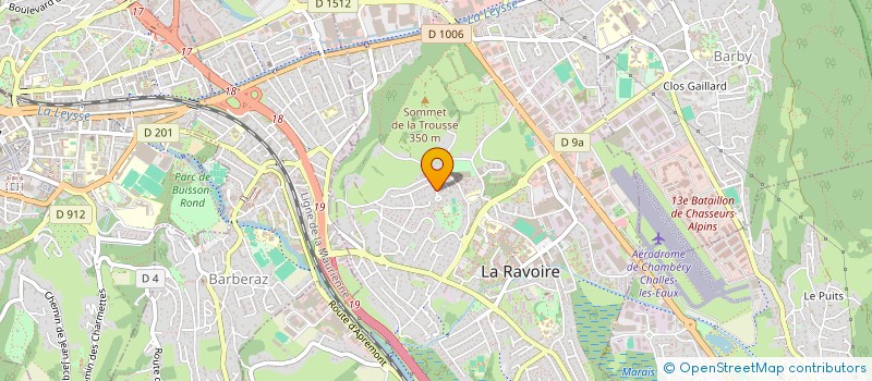 localisation de l'entreprise BATISSEURS ALPINS à CHALLES-LES-EAUX
